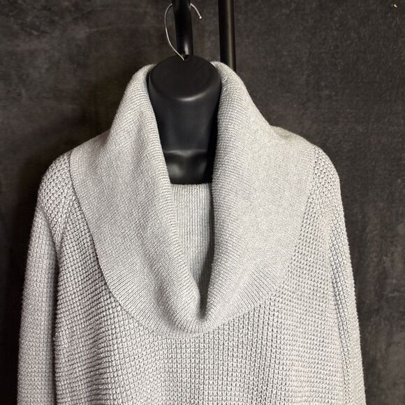 Michael Kors Cowl Neck Waffle Knit Pullover Sweater Long Sleeves Ivory Sz M - Picture 4 of 16
